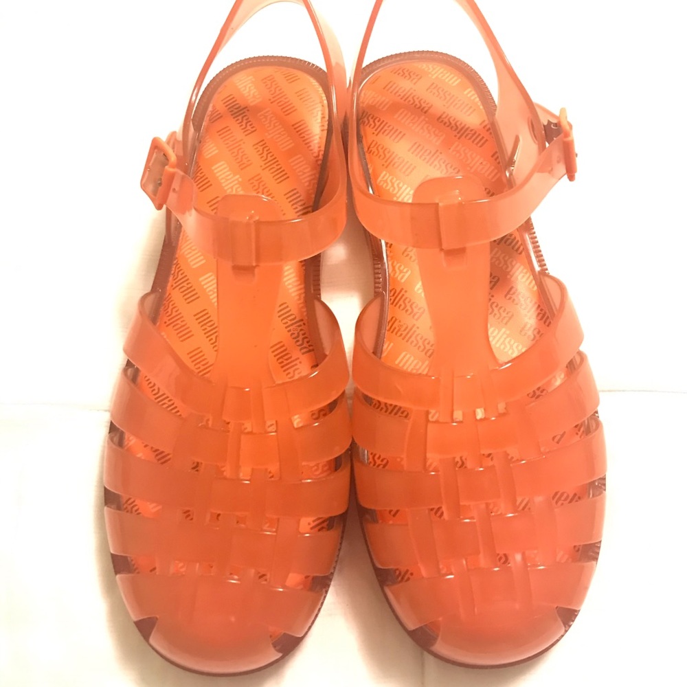 Melissa Jelly women’s sandals orange size 9